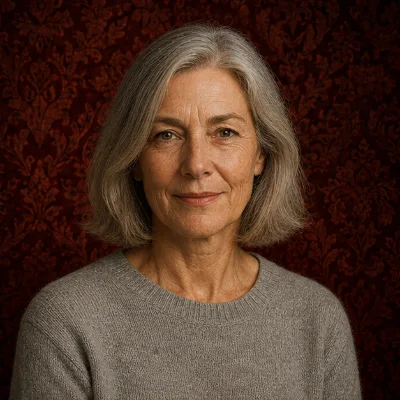 Portrait of Isla Macdonald, an AI player in The Traitors